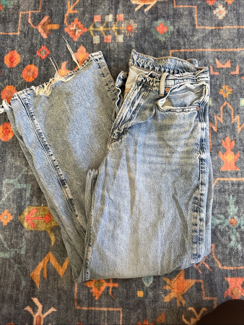 American Eagle Outfitters Light Blue Boyfriend Jeans